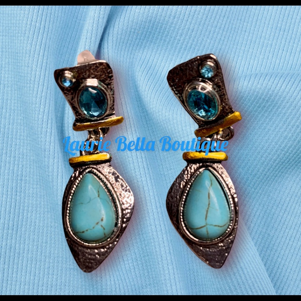 925 Turquoise Gemstone Earrings